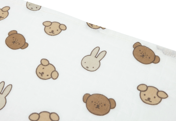 Jollein Hydrofiele Doek Small 70x70cm - Nijntje - Miffy and Friends - 3 Stuks - Afbeelding 3