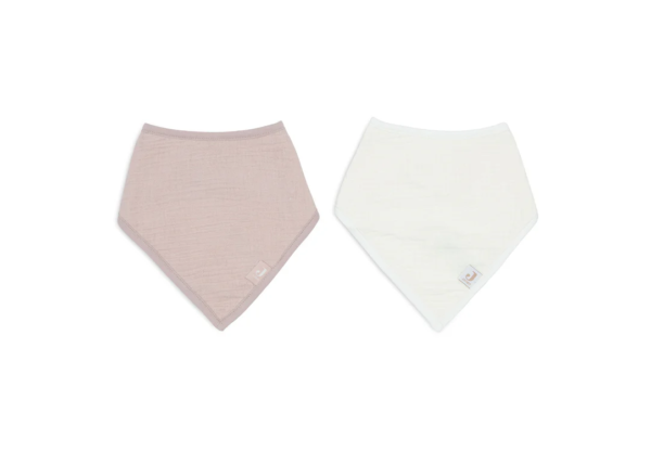 Jollein Slab Bandana Hydrofiel - Wild Rose/Oatmeal - 2 Stuks - Afbeelding 2